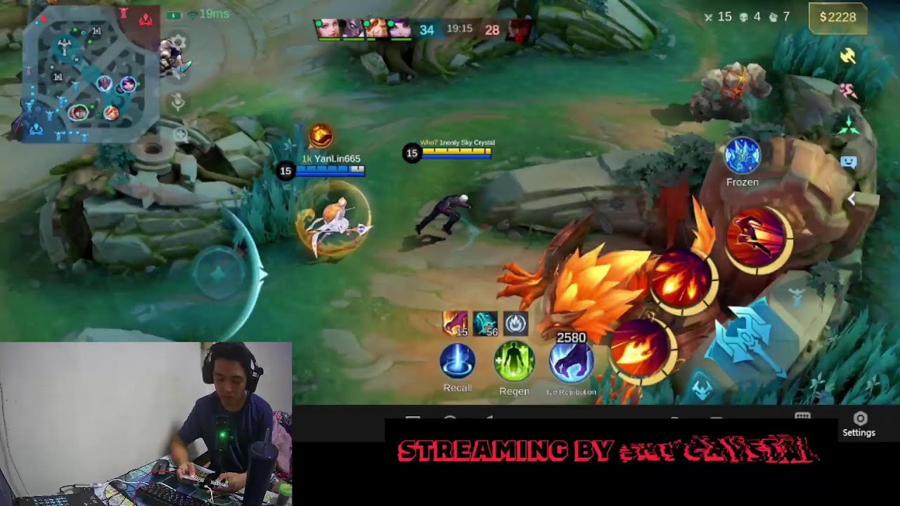 Playing mlbb in Thai server