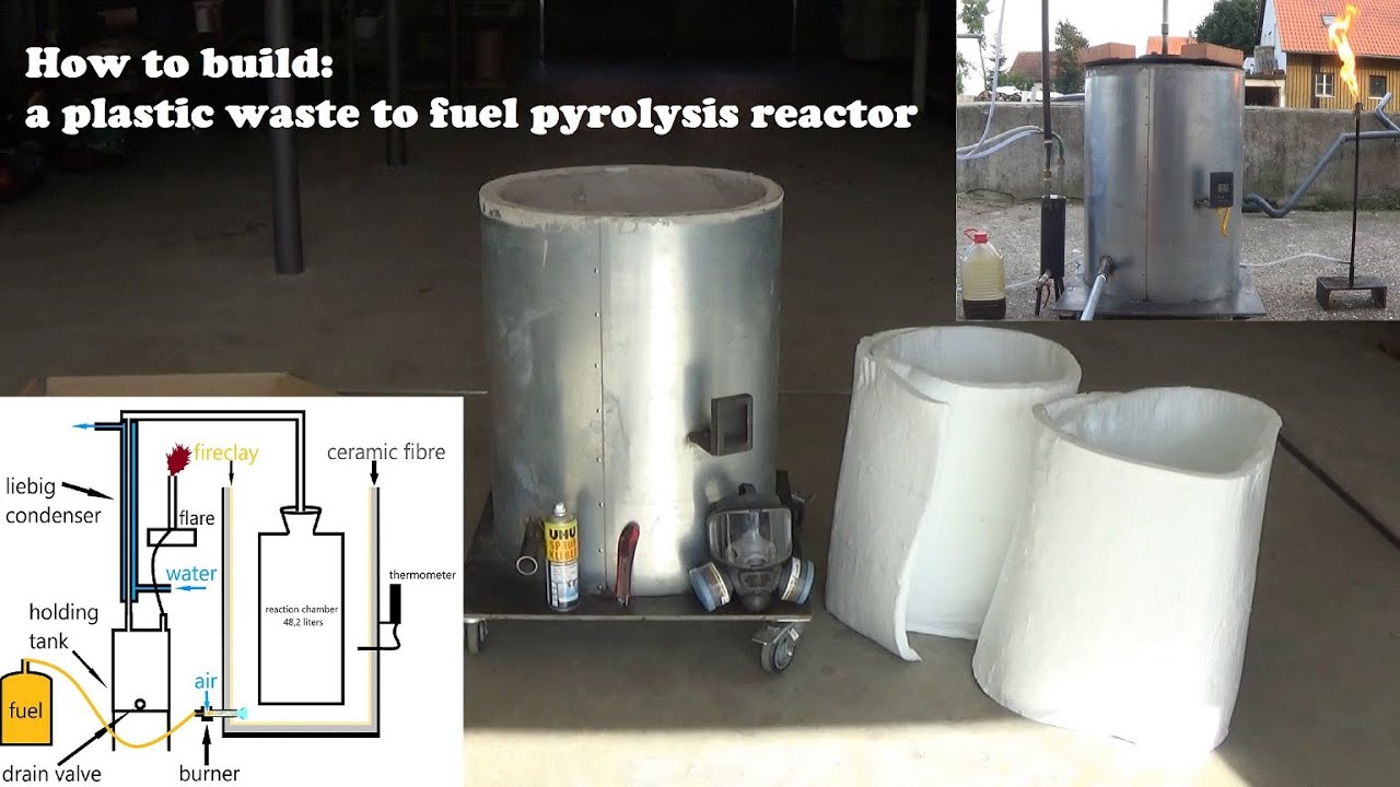 how to make a plastic waste to fuel pyrolysis reactor