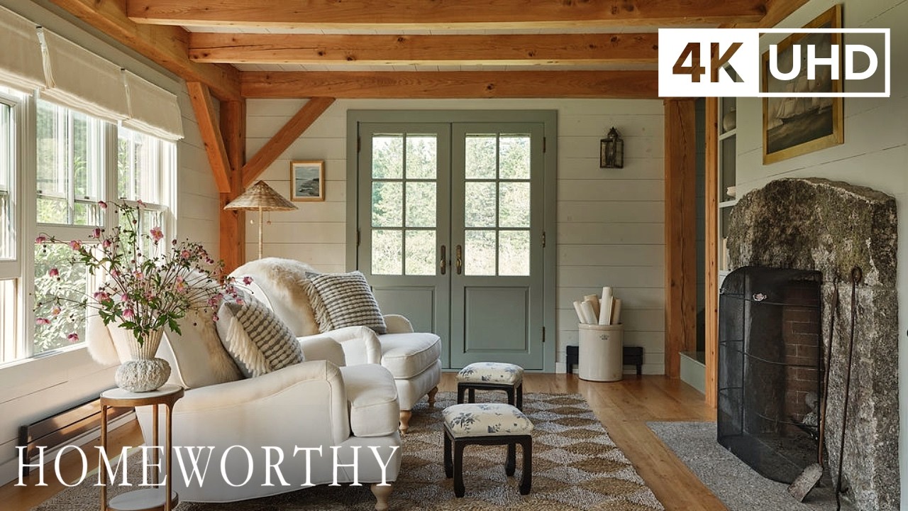 HOUSE TOUR | This Coastal Maine Cottage Perfectly Captures Classic New England Style | 4K