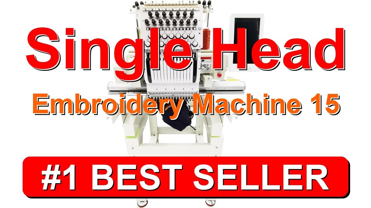 Single Head Embroidery Machine 15 Needles Hat Embroidery Machine 15.7
