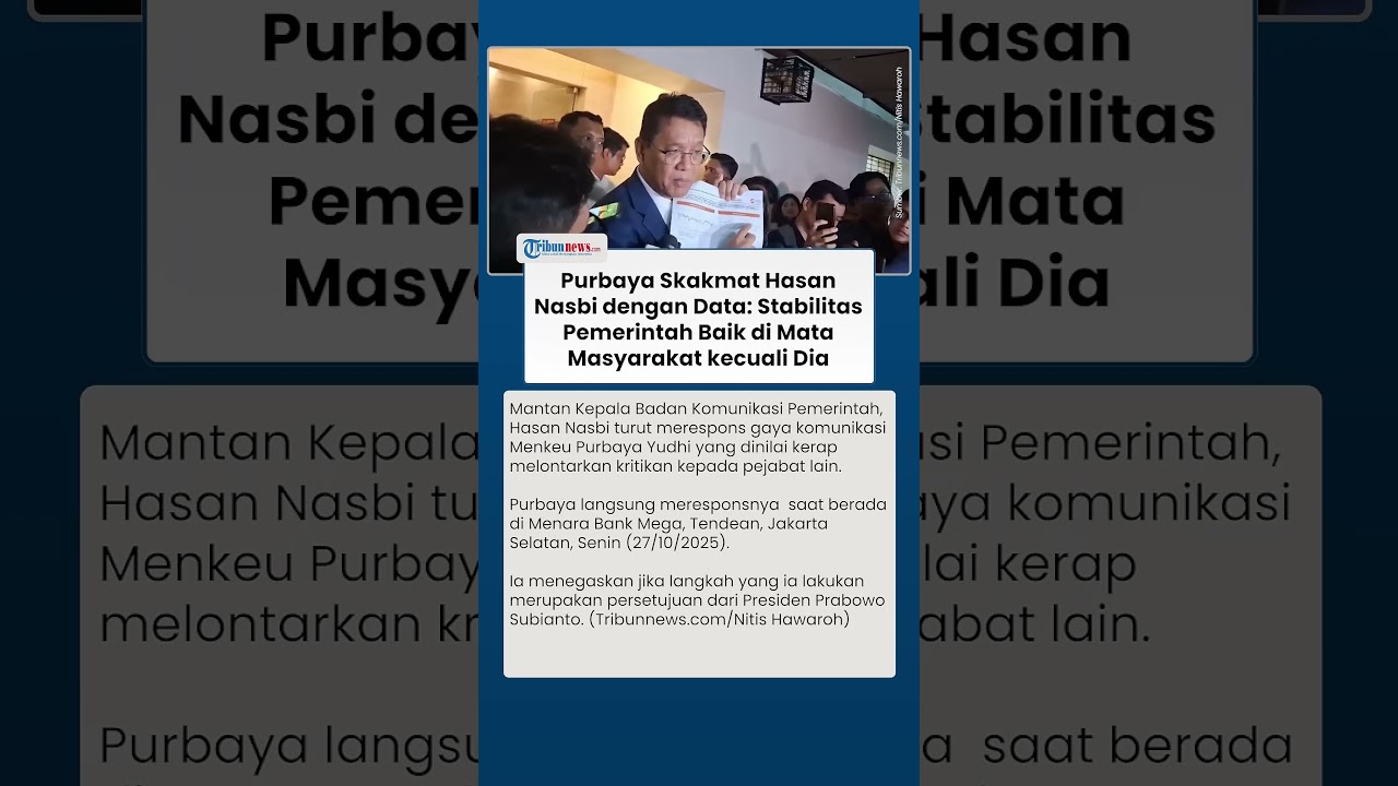 Respons Purbaya Gaya Komunikasinya Dinilai Berbahaya oleh Hasan Nasbi: Tidak Baik di Mata Orang Itu