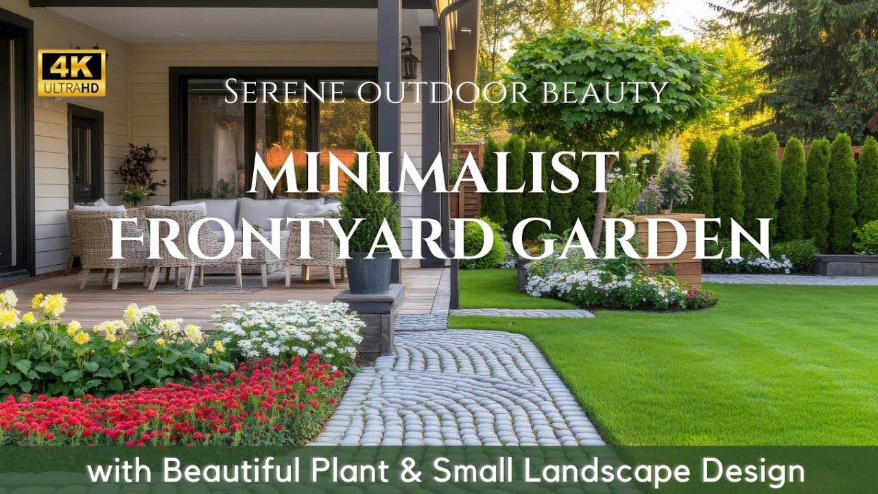 Cozy Outdoor Living 2025: Minimalist Front Yard Garden with Beautiful Plant & Small Landscape Design