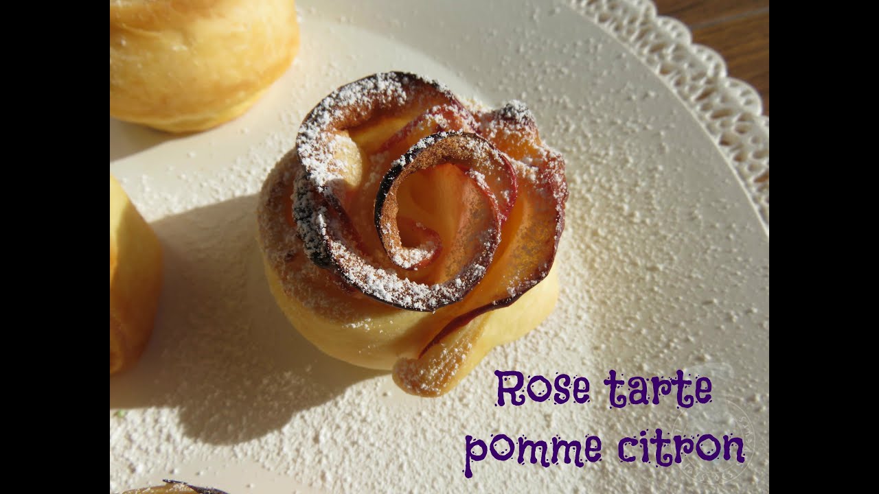 Recette de rose tarte pomme citron