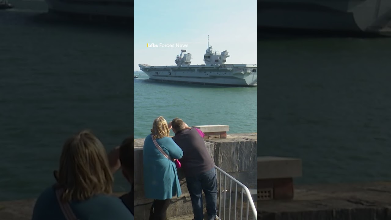 Флагманский корабль Великобритании отправляется в свой следующий напряженный период в море⚓️
