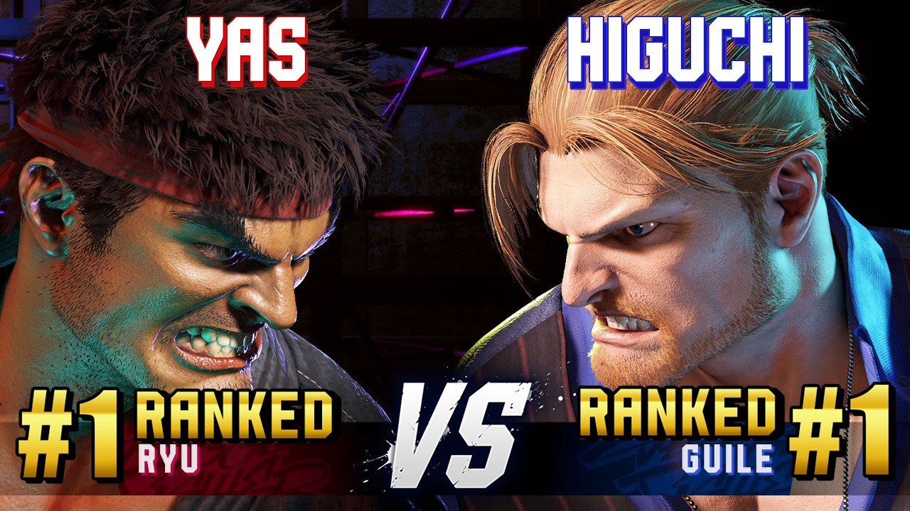 SF6 ▰ YAS (#1 Ranked Ryu) vs HIGUCHI (#1 Ranked Guile) ▰ High Level Gameplay