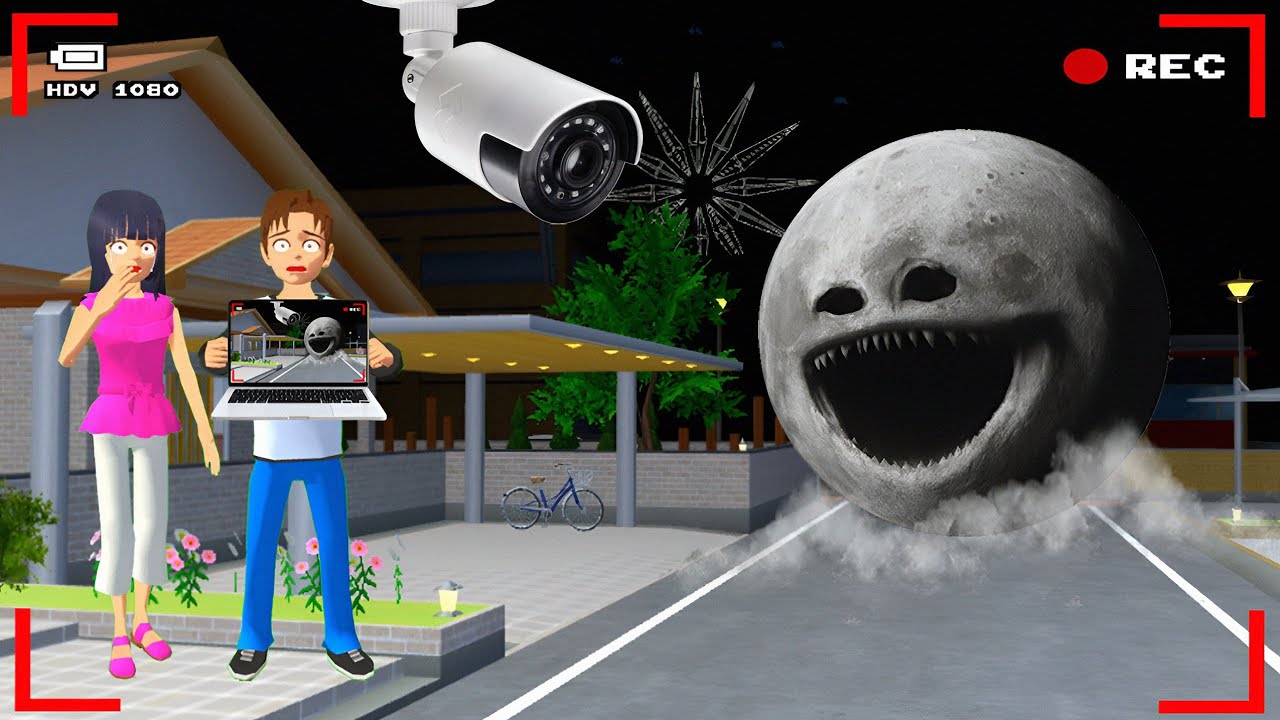 Yuta Mio Panik CCTV Merekam THE MOON WAKES UP Di Depan Rumah 😱