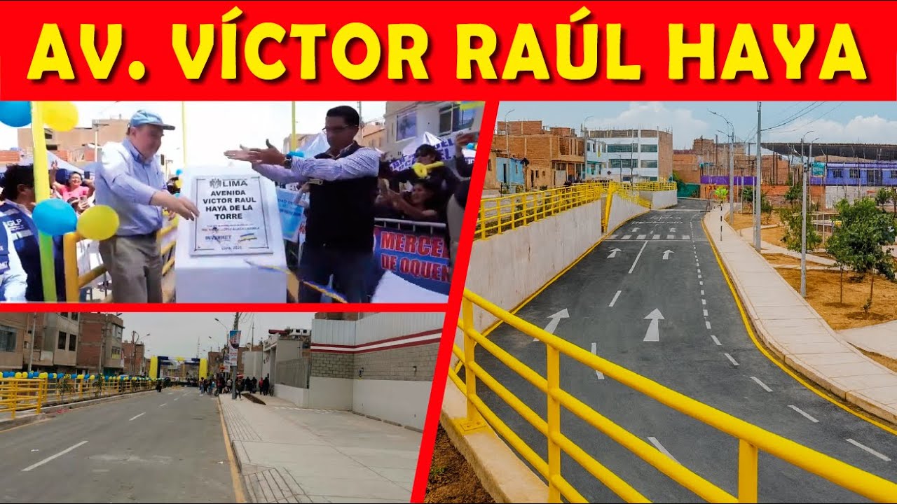 Renovada la av. Víctor Raúl Haya de la Torre en SMP