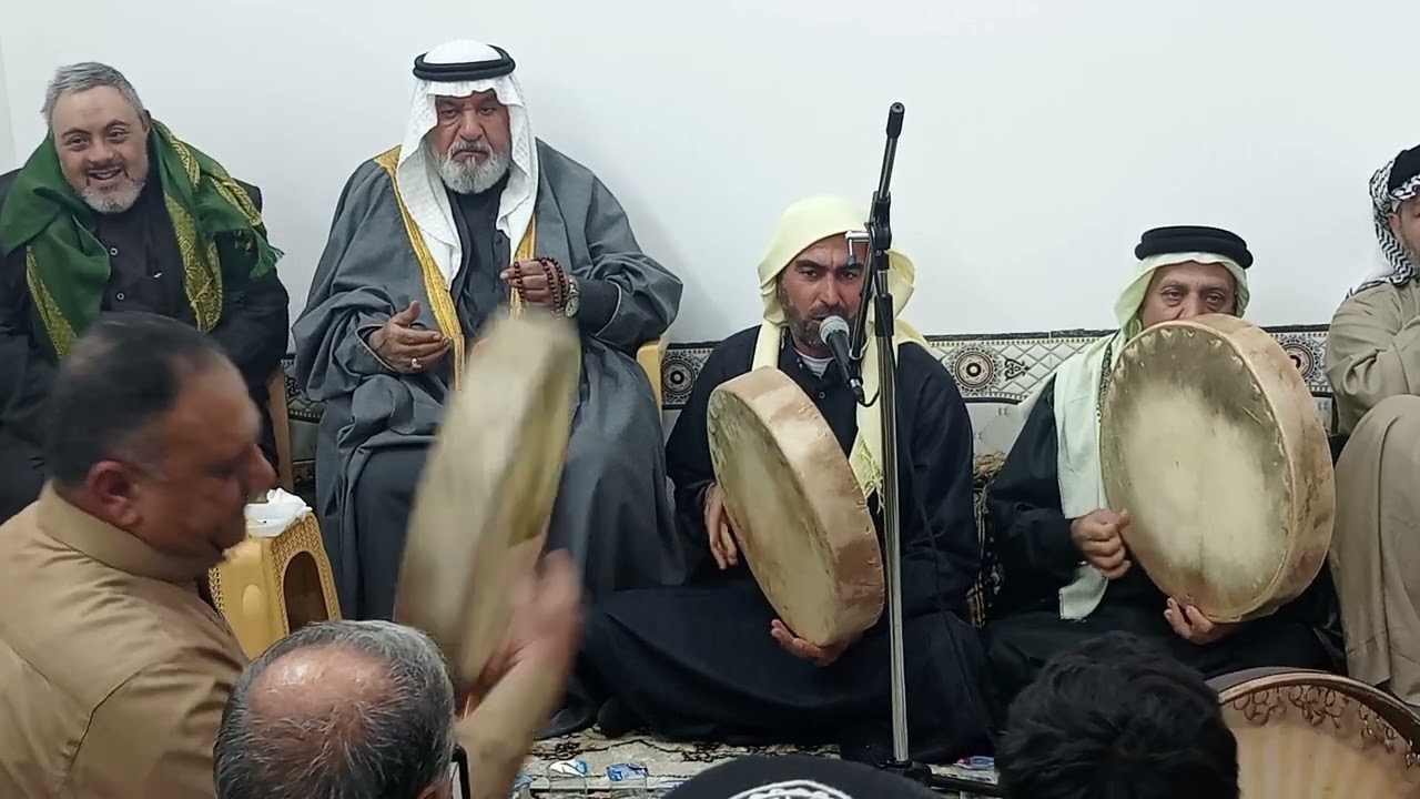 قصيدة ( تضوي بمحمد أرض المدينة) بصوت المداح الحاج رياض الكبيسي في قضاء هيت