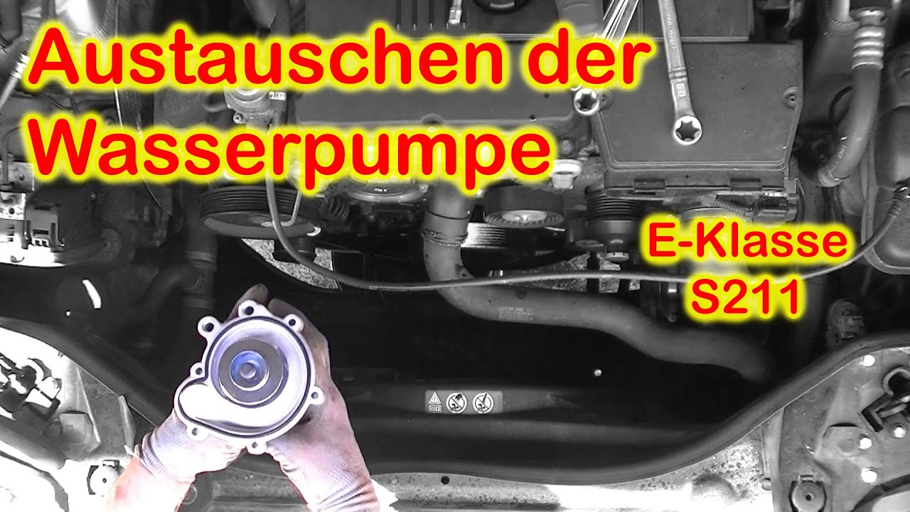 Im Detail: Austausch der Wasserpumpe bei der E-Klasse.