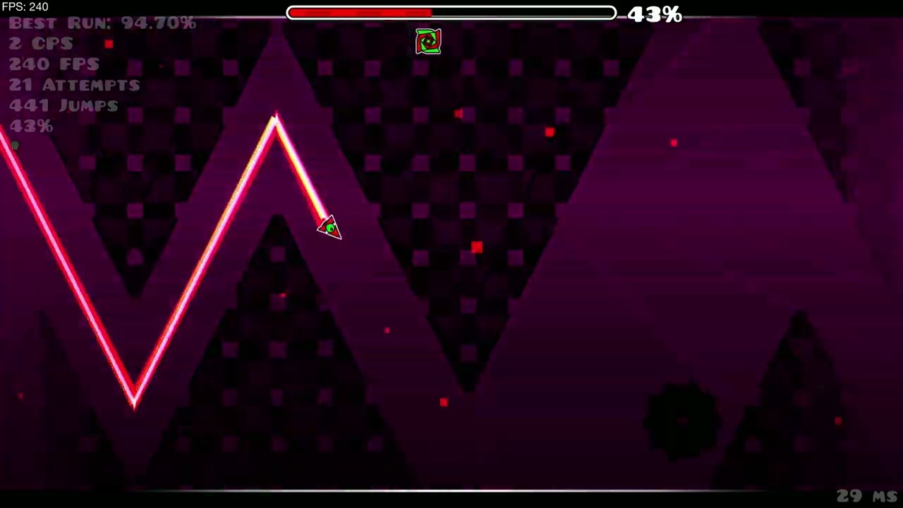 Geometry Dash - Figures - Glittershroom (Medium Demon) Completion w/clicks