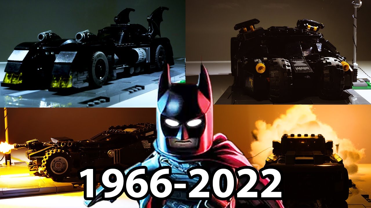 Evolution of the BATMOBILE in LEGO! (Stop Motion Animation)