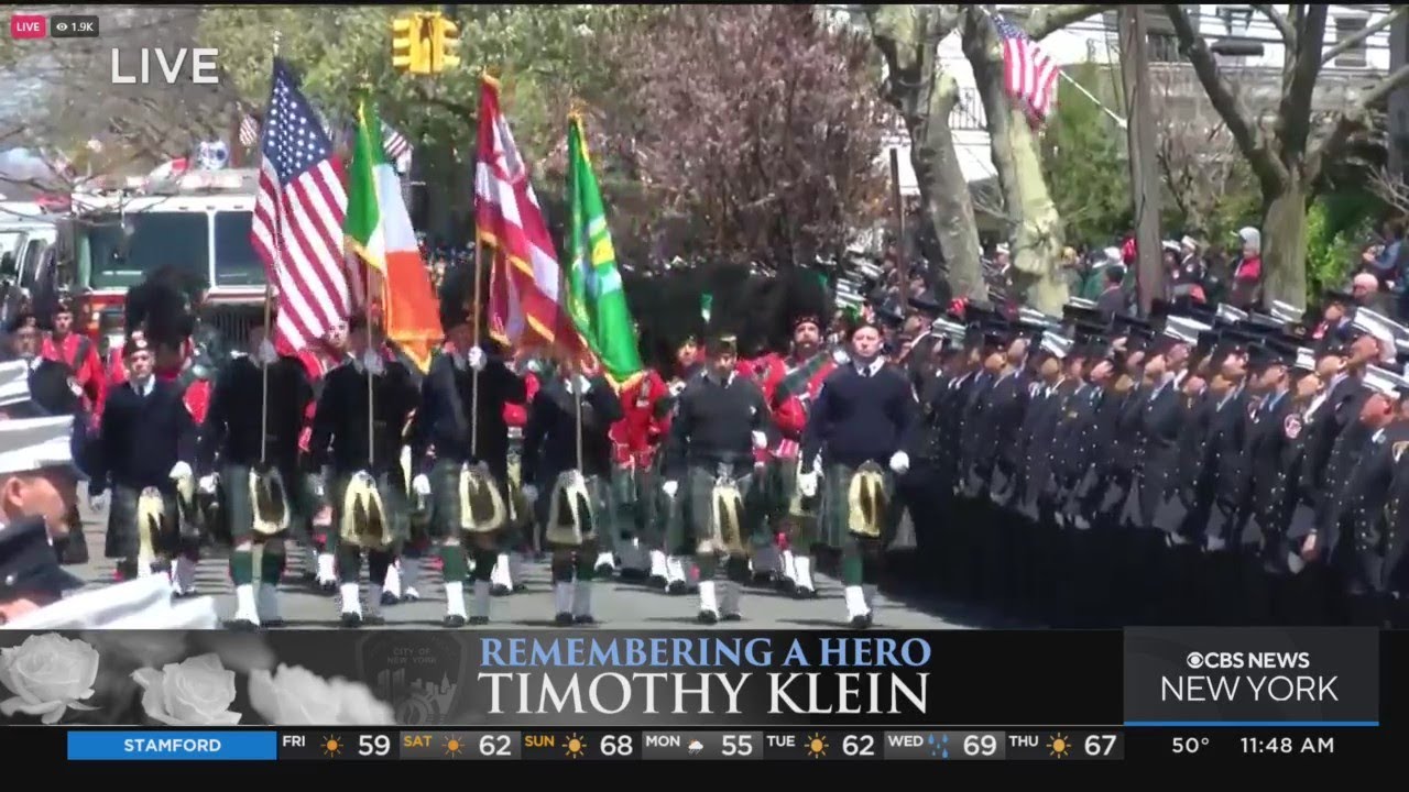 Community in mourning at Firefighter Klein's funeral