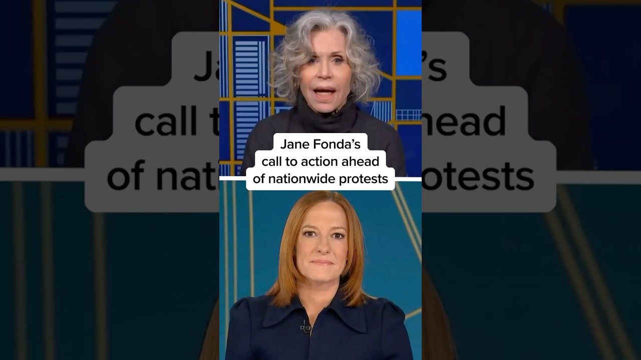 Jane Fonda's call to action ahead of nationwide protests