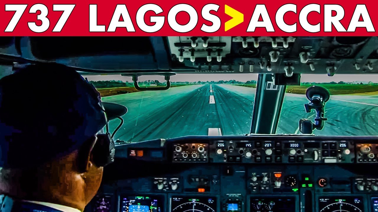 COCKPIT BOEING 737 800 Lagos to Accra