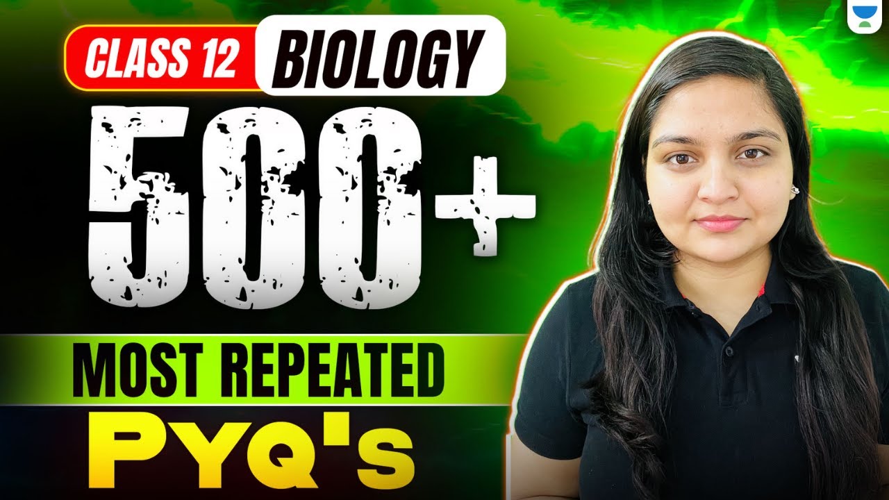 500+ Most Repeated PYQs 🔥| Class 12 Biology | Must Practice Questions | Boards 2026 | Nikita Ma'am