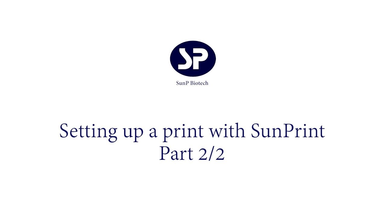 Tutorial: Part 2- Setting up a print with SunPrint