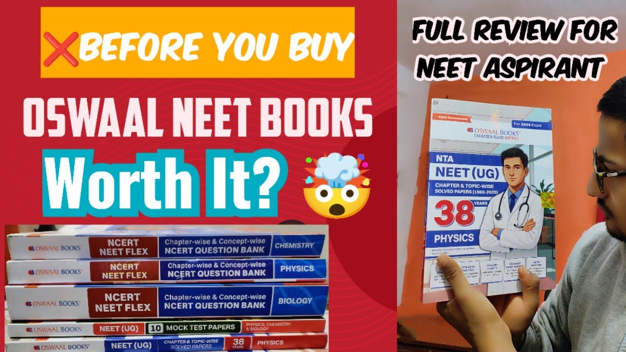 Oswaal NEET Books Review 2025–26 📚 | 38 Years PYQ+NCERT Flex #neetbooks#OswaalNEET#OswaalBooksReview