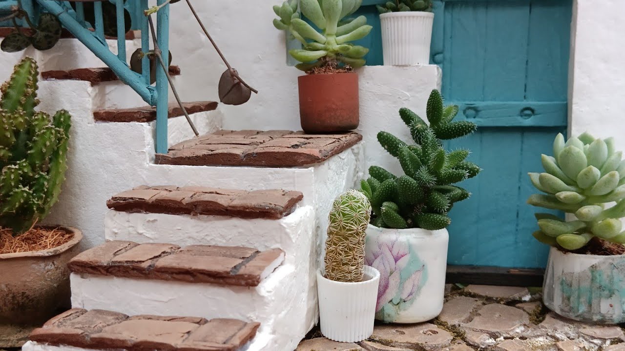 fachada com escada em L