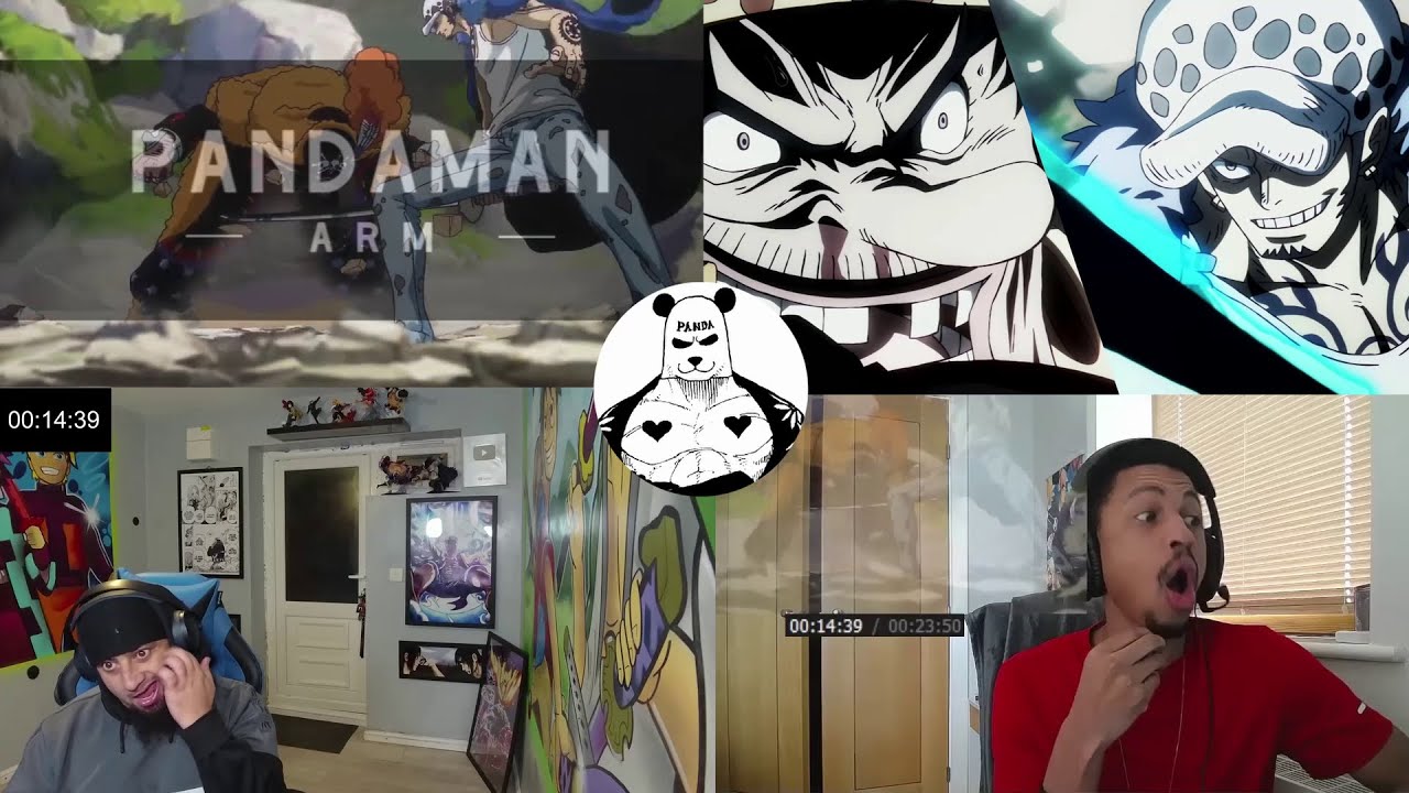 Law vs Black Beard reaction mashup - one piece 1093