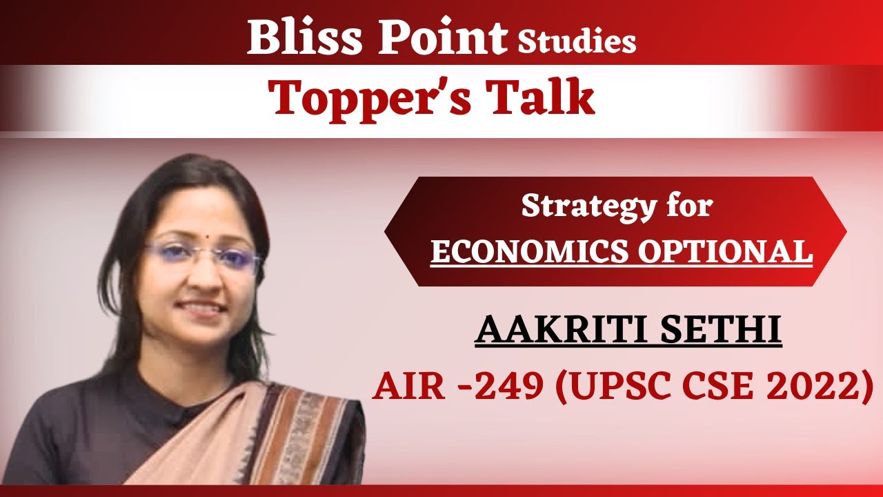 Topper's Talk || UPSC CSE 2022 || AAKRITI SETHI  (AIR- 249) || BLISS POINT STUDIES ||