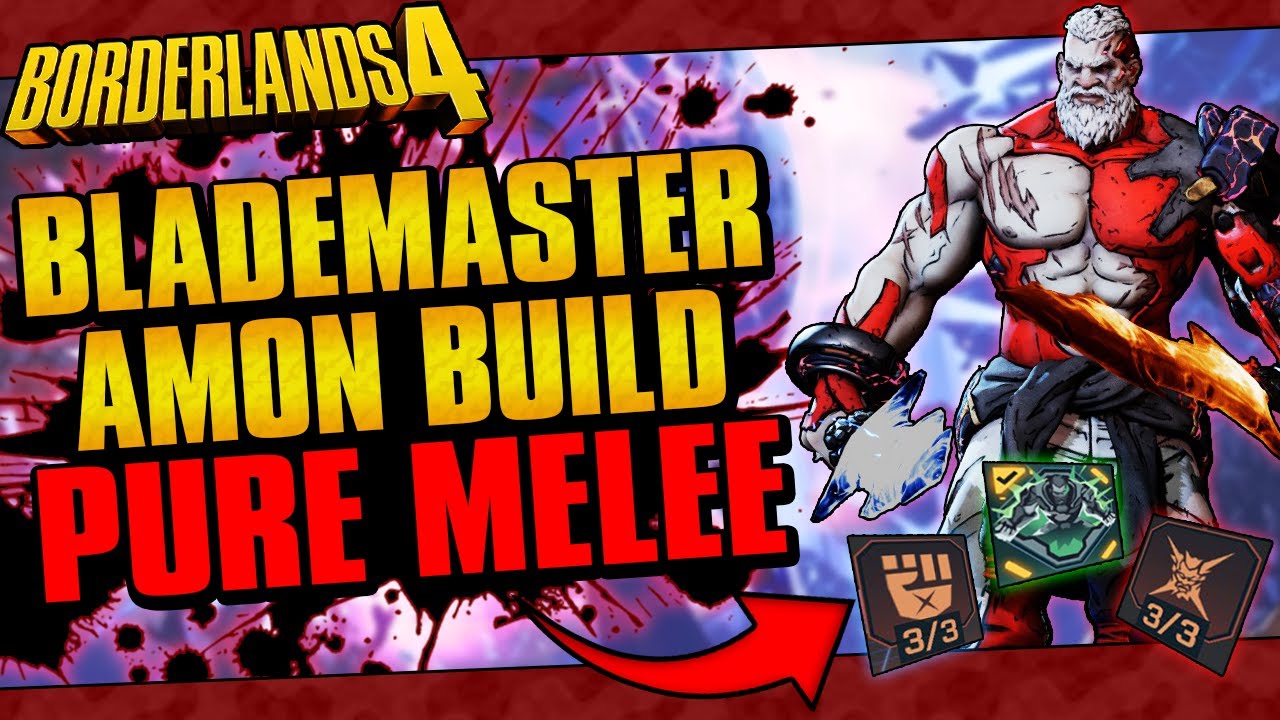 BILLION DAMAGE BLADEMASTER AMON BUILD!! (BEST UVH5 PURE MELEE BUILD!) // Borderlands 4