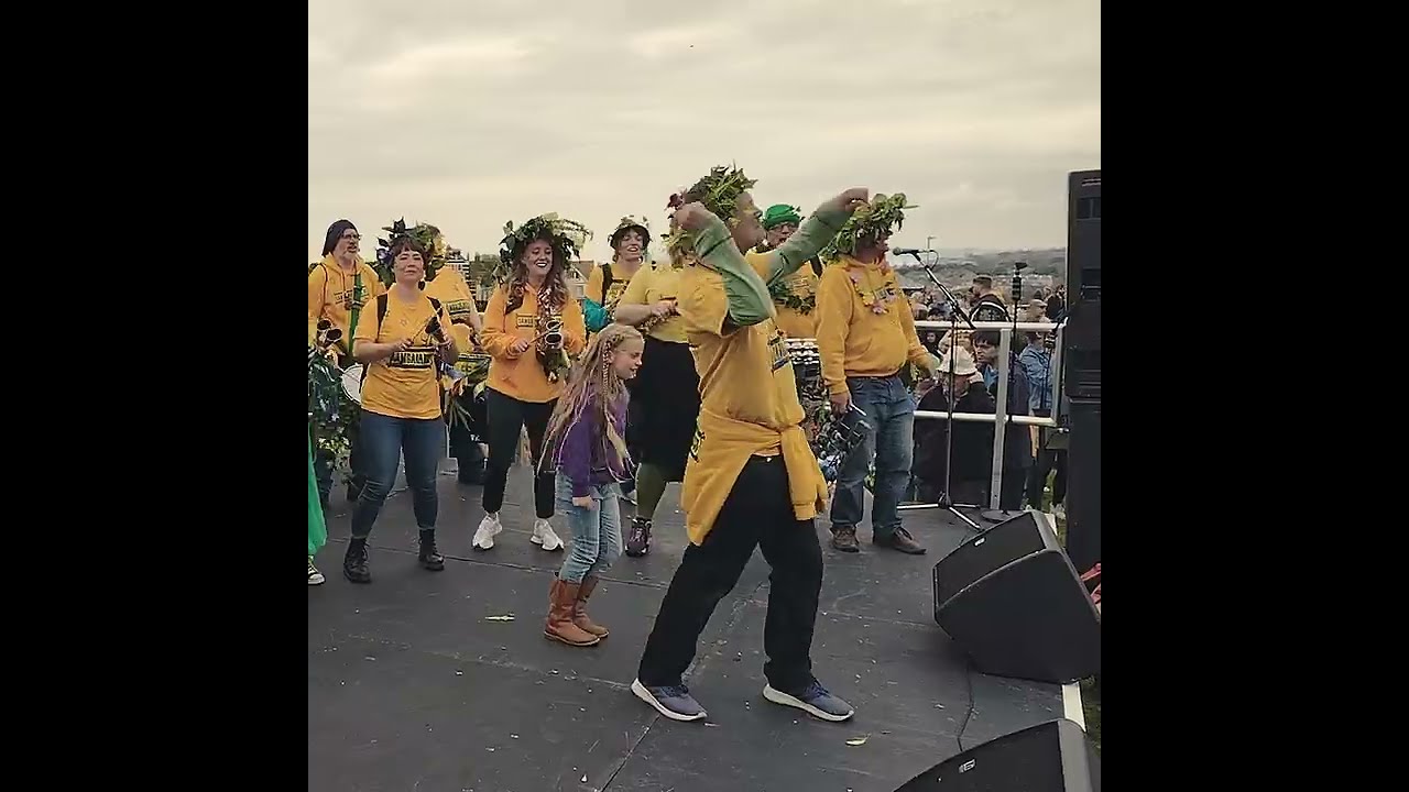 Sambalanco on stage at Hastings Jack in the Green 2022