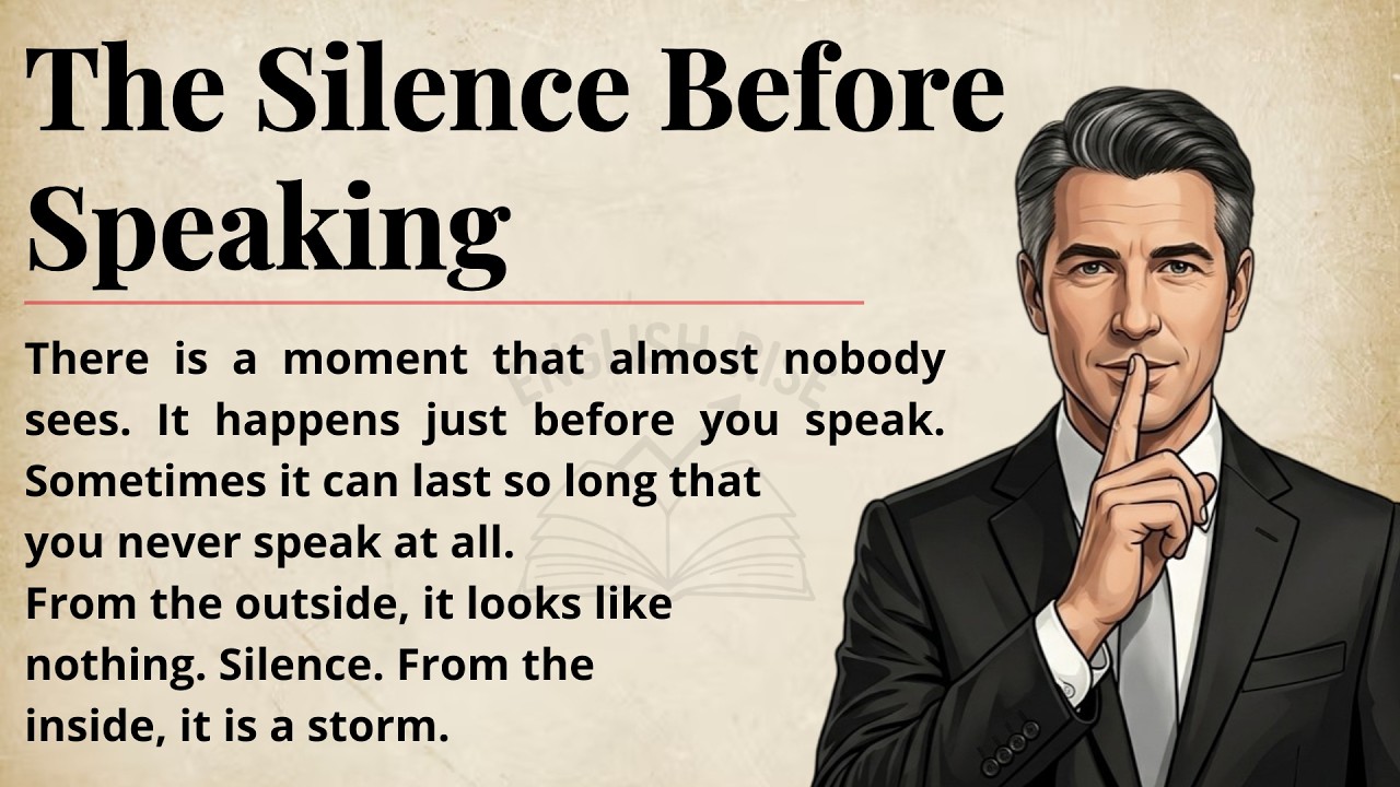 The Silence Before Speaking || Improve Your English Fluency || Graded Reader