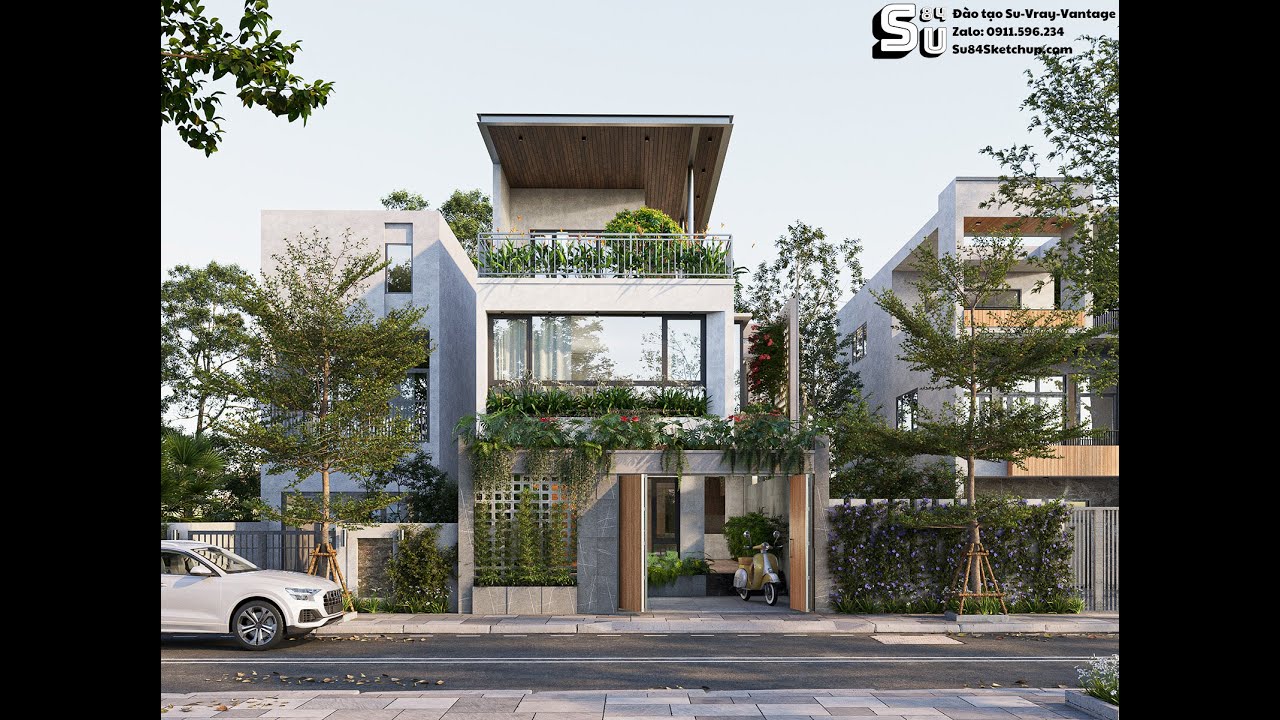 Hướng dẫn hậu kỳ ảnh render bằng photoshop siêu nét