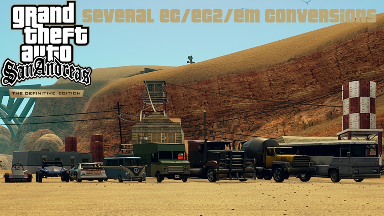 GTA SA Definitive Edition - How to perform several EC/EC2/EM Conversions with a single Mod Menu