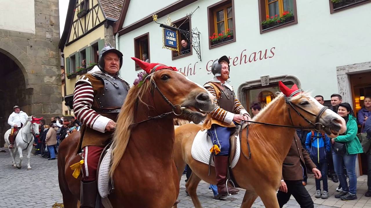 Historisches Heereszug in Rothenburg ob  der  Tauber  2016