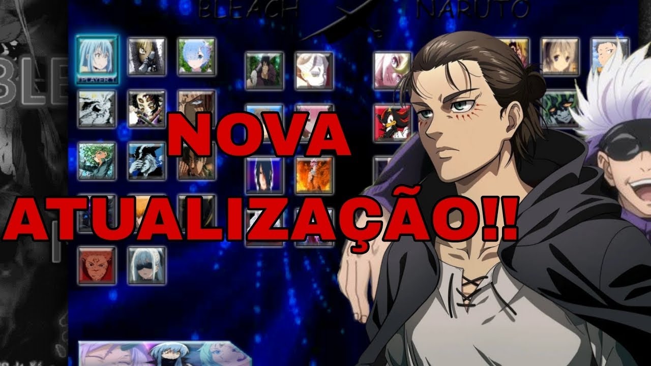 Nova update do novo mugen de anime atualizado, com novos personagens e com Eren, celular! By barumii