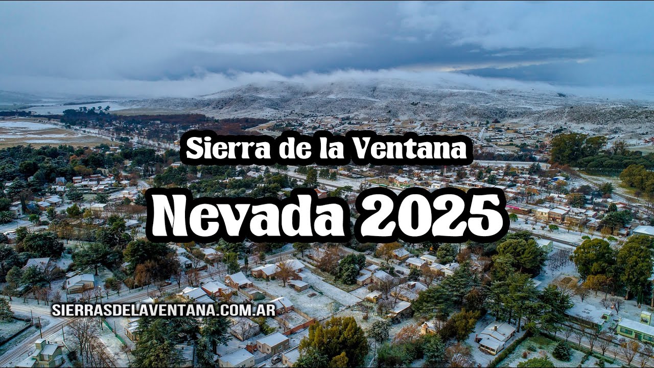 Sierra de la Ventana nevada en junio 2025.