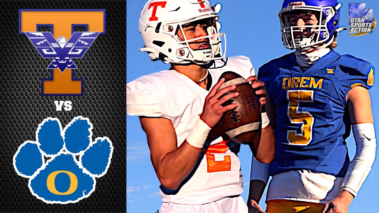 Utah High School Football: Timpview T-Birds 🟠⚪🐦 vs Orem Tigers 🔵🟡🐯 Highlights 2022