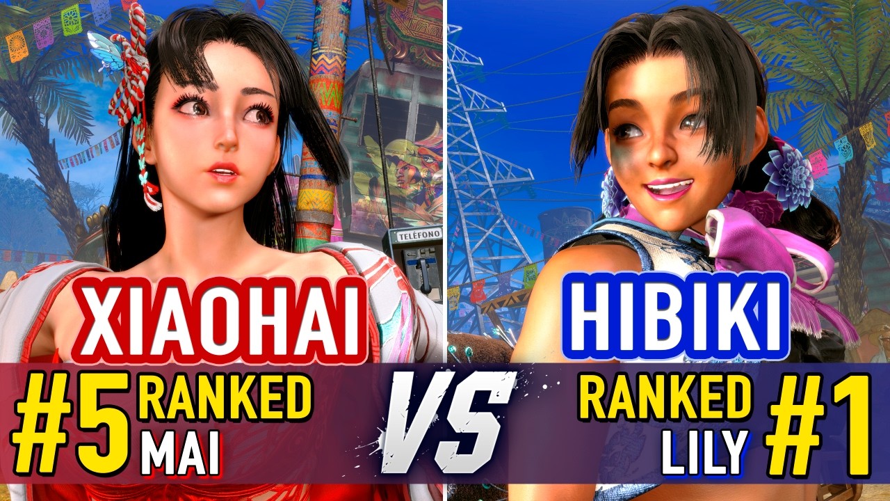 SF6 🤜 XIAOHAI (#5 Ranked Mai) vs HIBIKI (#1 Ranked Lily) 🤛 SF6 High Level Gameplay