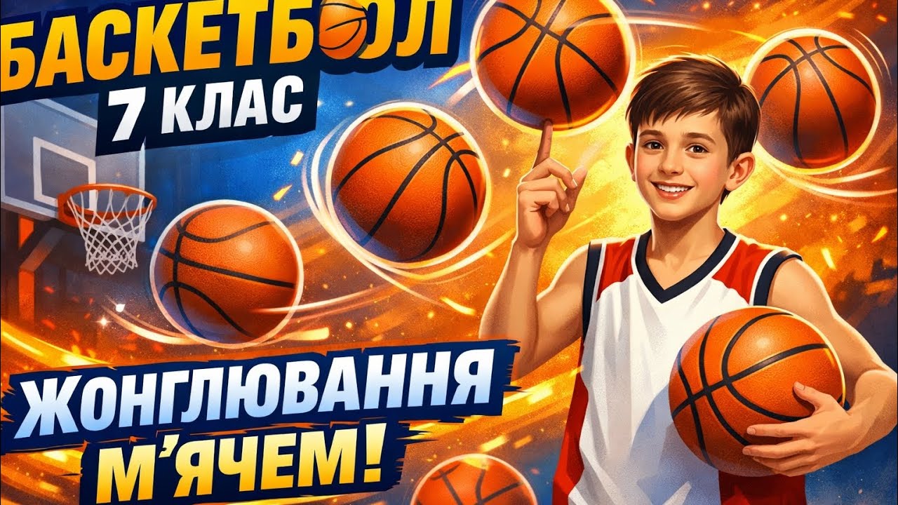 Фізична культура | БАСКЕТБОЛ| 7 клас |  Жонглювання м’ячем | Дистанційне навчання | НУШ 