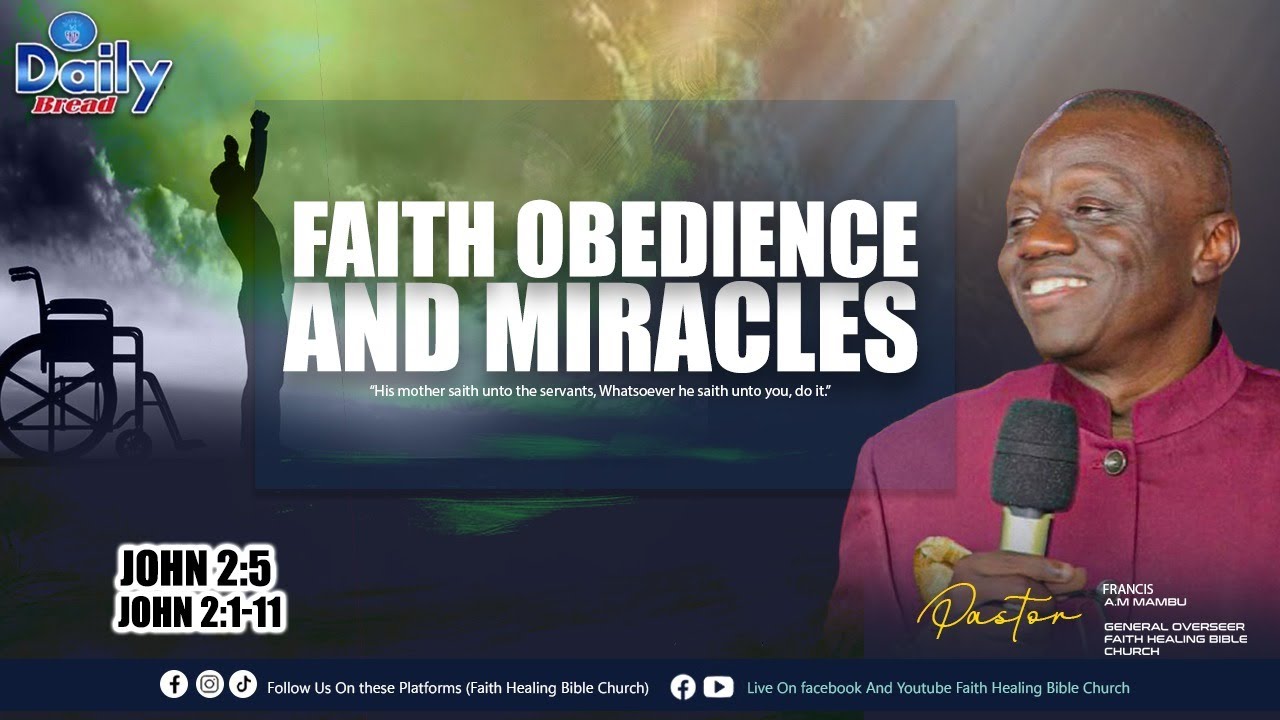 || Daily Bread || Pst Francis A.M. Mambu || FAITH, OBEDIENCE, AND MIRACLES  || (31/01/2026)