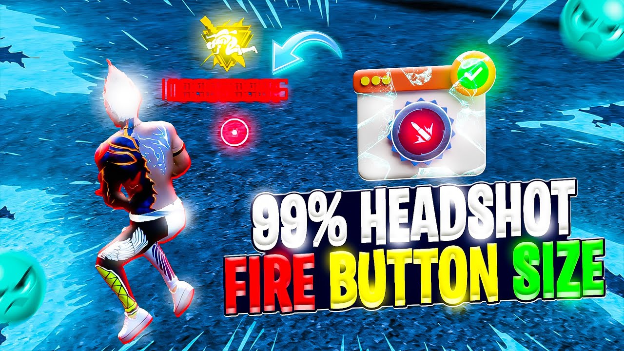 AUTO HEADSHOT SECRET 🔥 Fire Button Size & Position | Free Fire Max | 99% One Tap Headshot Setting
