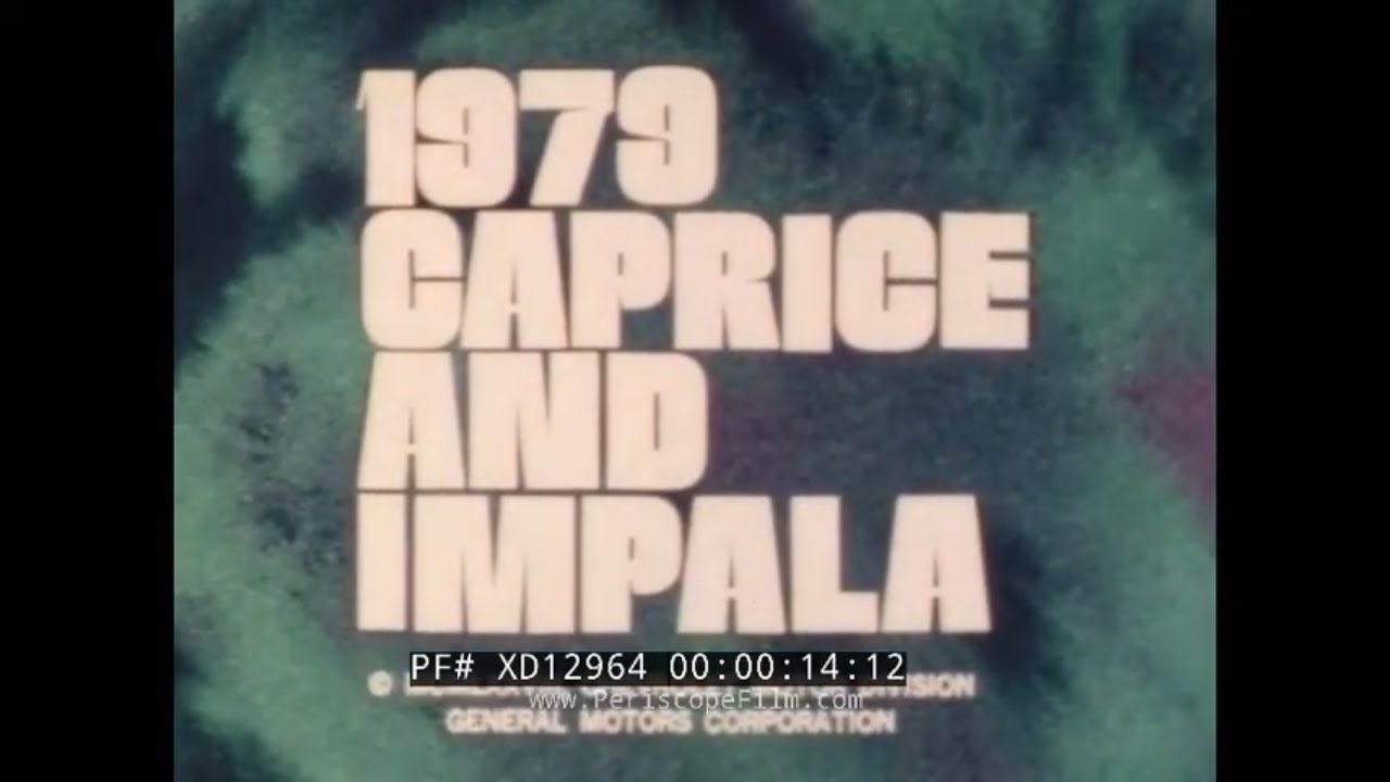 1979 CHEVROLET CAPRICE & IMPALA, MONTE CARLO & SUBURBAN ПРОМОФИЛЬМ XD12964