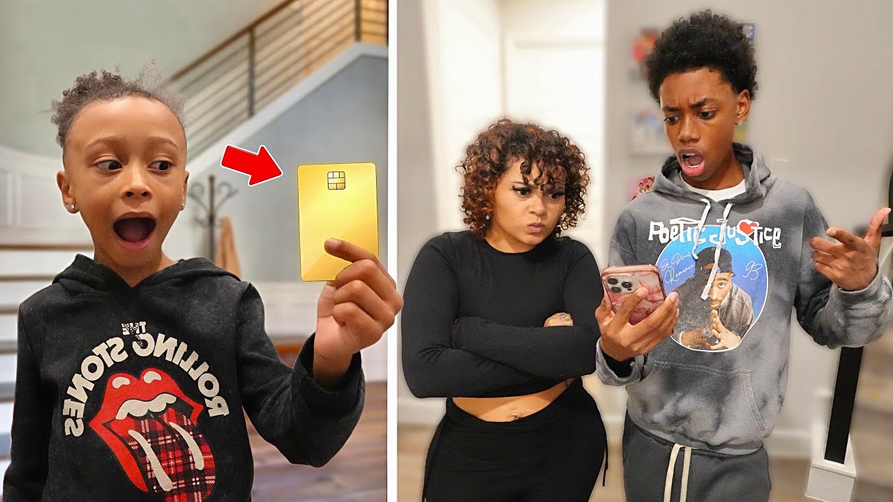 Little BROTHER STEALS Big BROTHERS Credit CARD, MOM Teaches Him A Lesson
