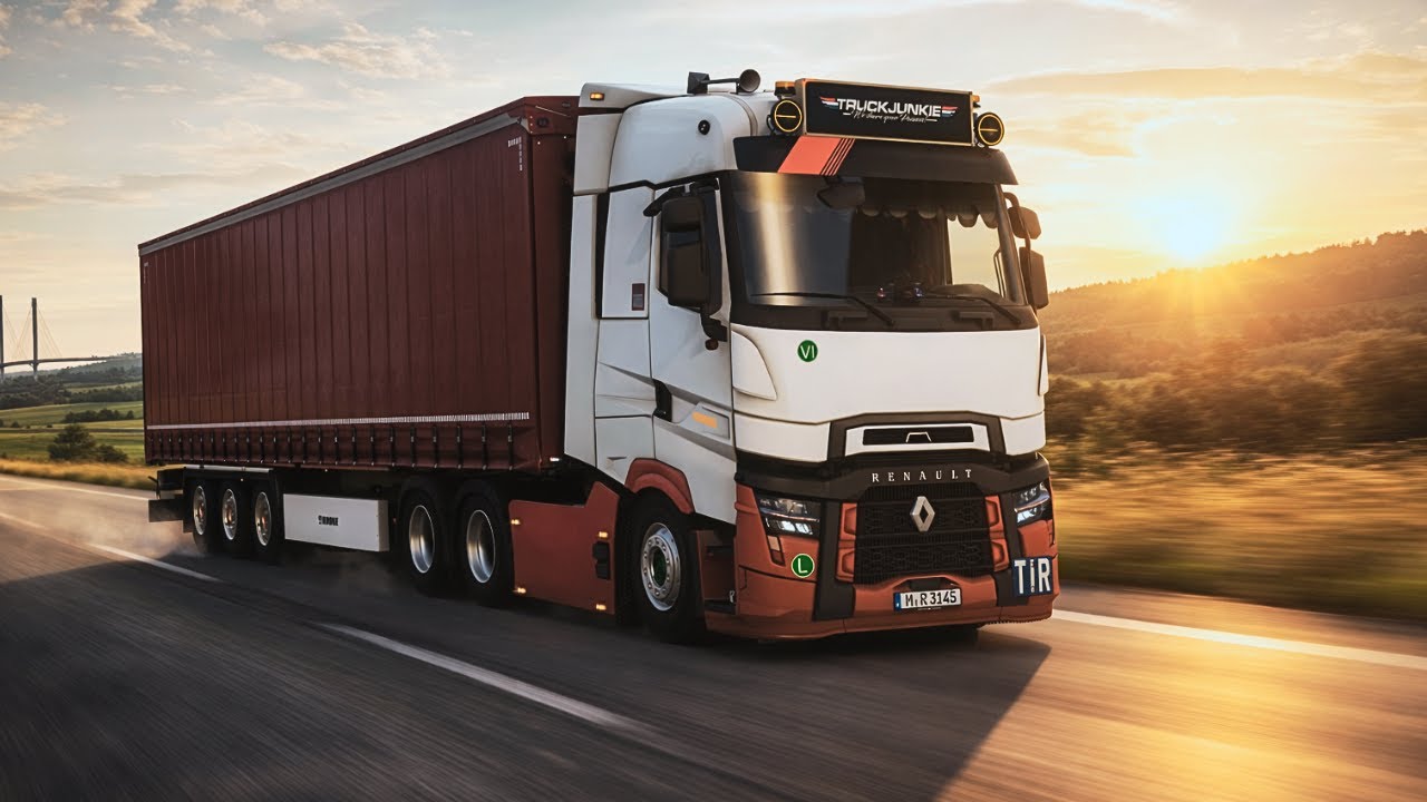 ETS 2 Realistic Driving | Renault Range T Evo 520 | Berlin to Aarhus | 4K Gameplay