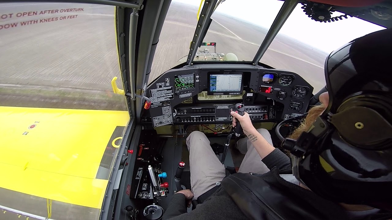 Air Tractor 502xp Cockpit View Spraying