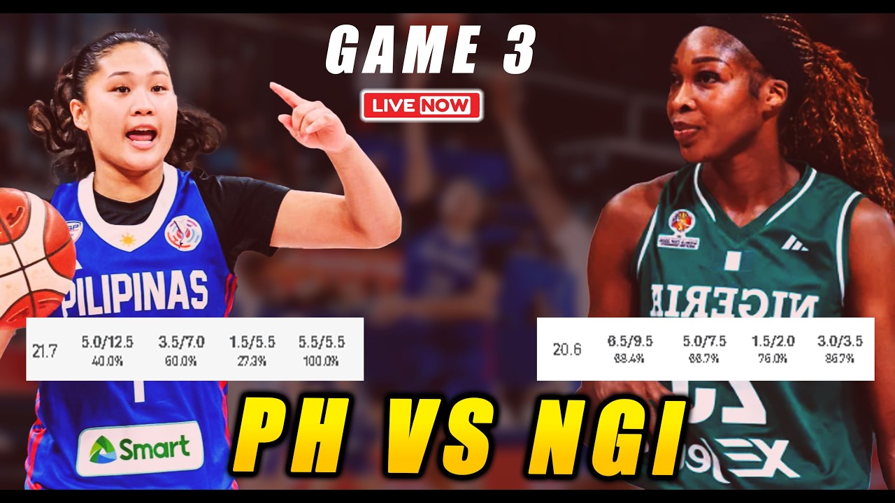 PHILIPPINES vs NIGERIA LIVE 🏀 | Gilas Women | FIBA Women's World Cup Qualifiers