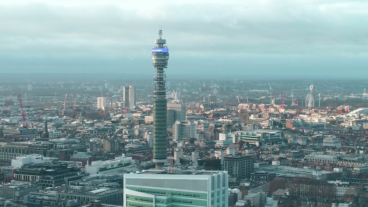 BT Tower drone footage