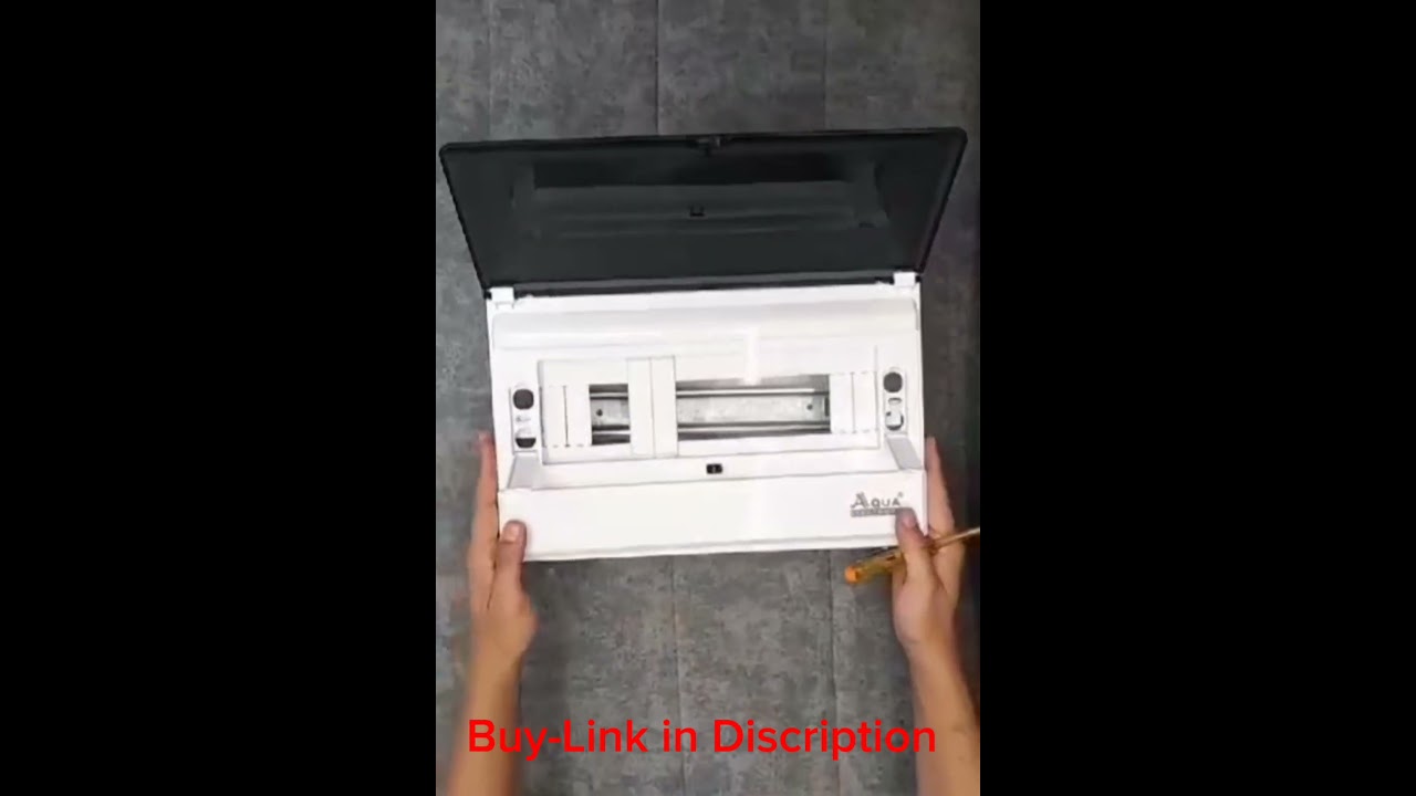 DB Breaker Box: Open Surface, 14 Breakers, Sturdy Build.