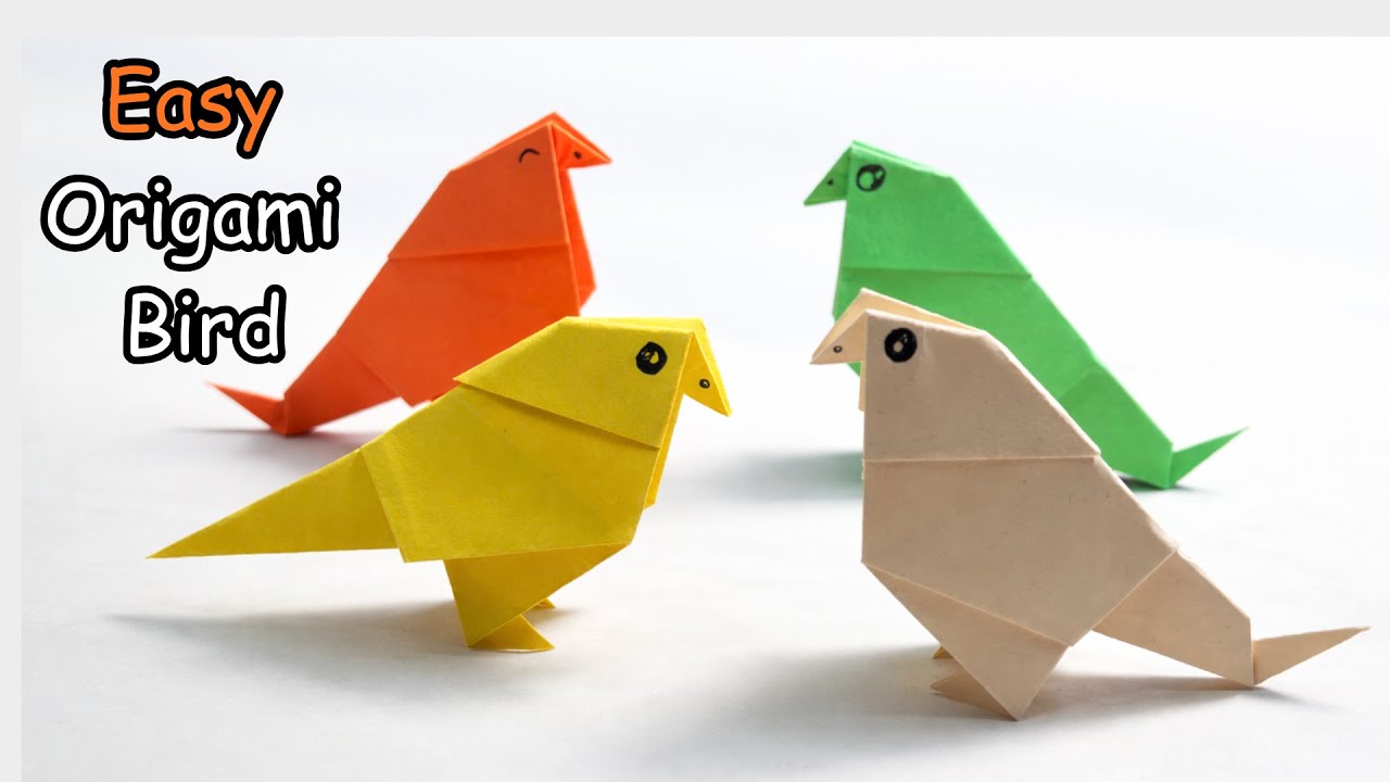 Cute Origami Bird - Simple Paper Craft Tutorial