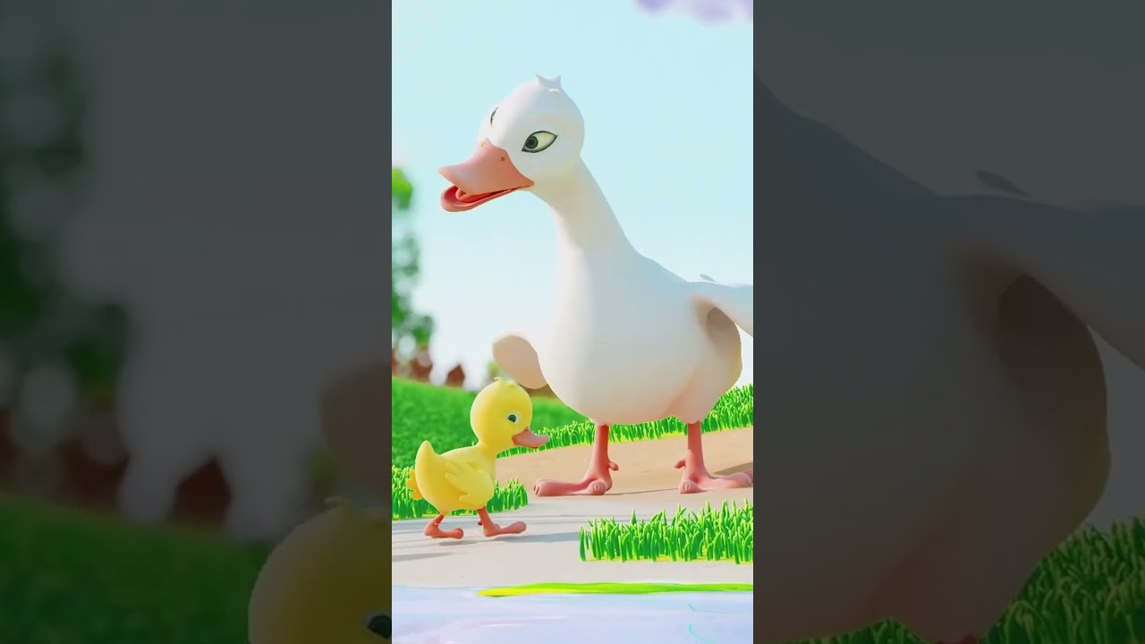 Five Little Ducks Kids Songs and Nursery Rhymes #nurseryrhymes #shorts #kidsvideos #singalong