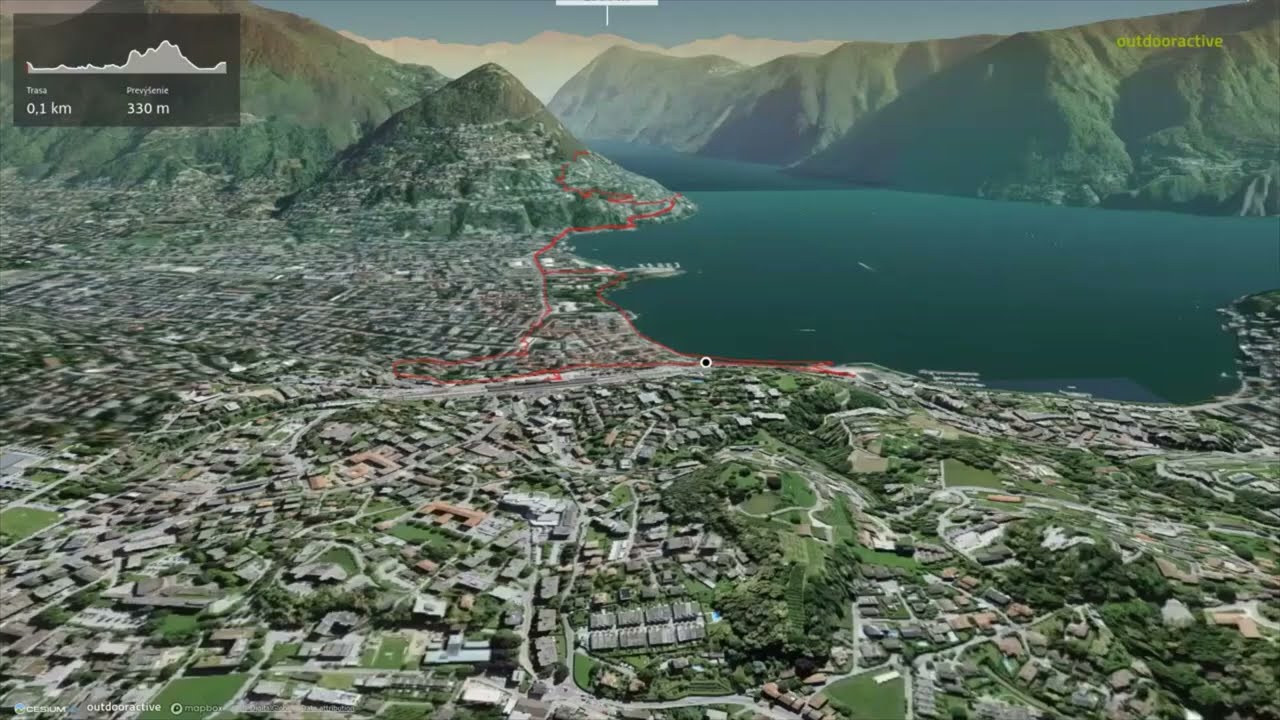 Lugano – Gandria ∆ hiking trails ∆ 3d-trail.com/switzerland/