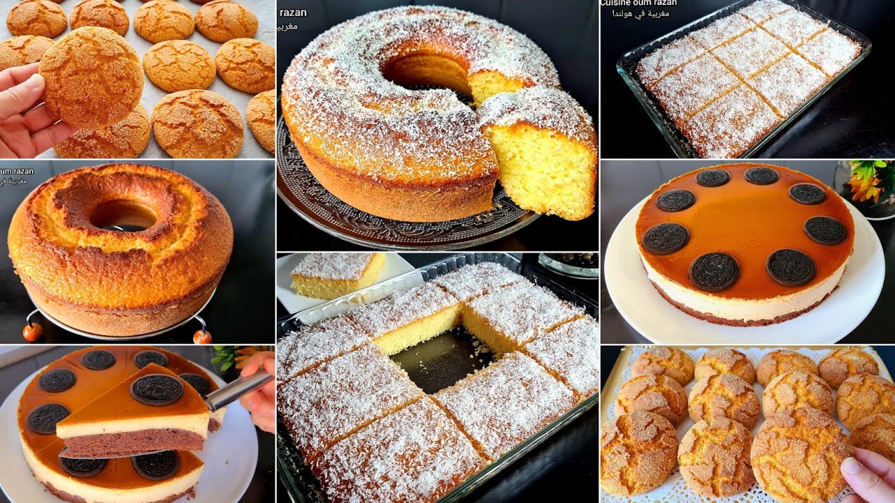 بلا ماتحيري في كوتي وفطور المدرسة 4 وصفات سهلة كمية كبيرة حريشات بسبوسة 2 أنواع الكيك خطير. سجليهم