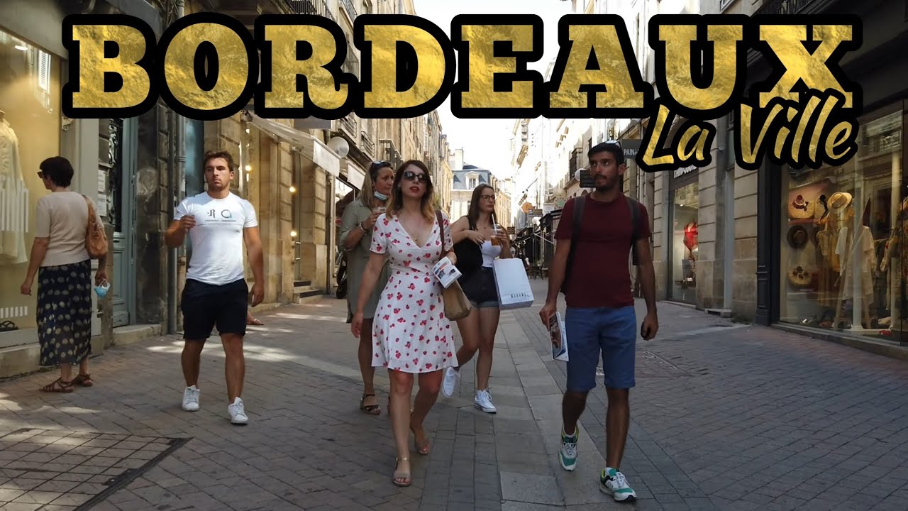 Bordeaux, France |🇫🇷| Bordeaux Old City 4K |☀️| Summer Time
