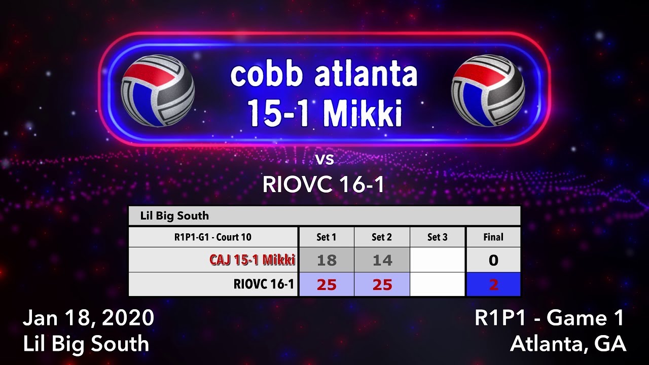 Lil Big South - R1P1-G1 - CAJ 15-1 Mikki vs. RIOVC 16-1